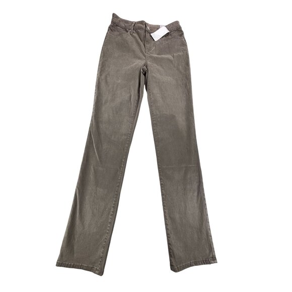 Chicos So Slimming Girlfriend Slim Leg Ankle Pants Size 1T Taupe NWT - Picture 1 of 9